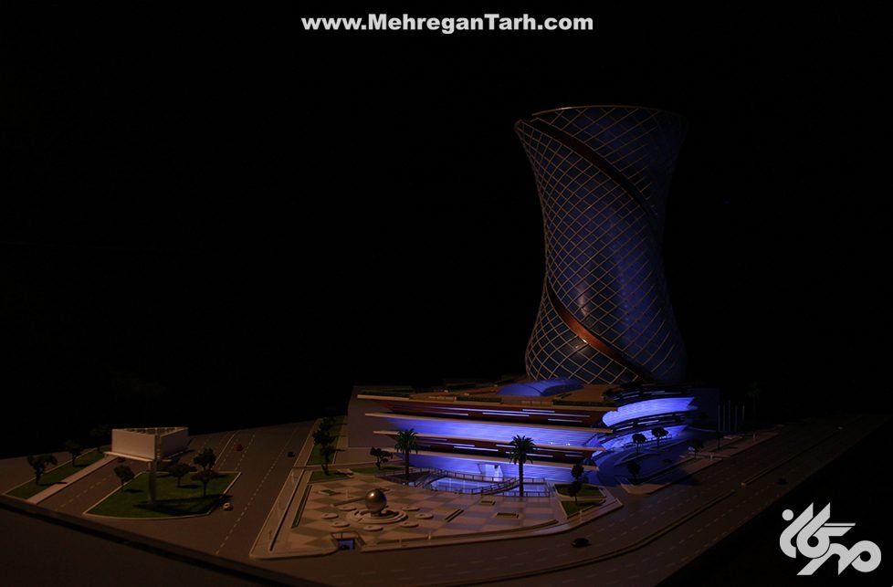 ماکت آرمودو پلازا  armudu plaza - مهرگان طرح